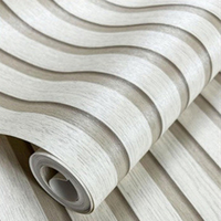 ورق حائط ثلاثي الأبعاد غير منسوج مقاوم للرطوبة ، 53 ، خطوط خشبية ، ملصقات حائط ذاتية اللصق ، خلفية غرفة نوم حديثة - الصورة 4